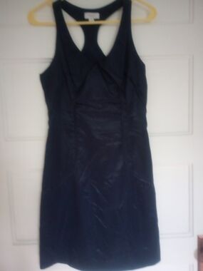 Classic Navy Racerback Sheath Dress